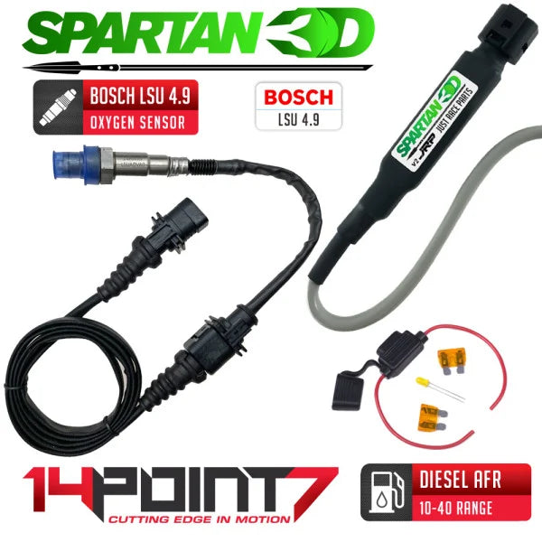 JRP Spartan 3D Lite v2 Diesel Wideband Controller & Bosch 4.9 Oxygen Sensor