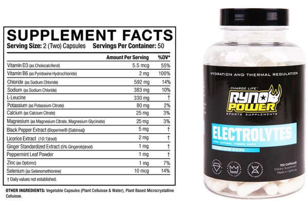 RYNO POWER ELECTROLYTES SUPPLEMENT