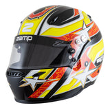 ZAMP ZR-72 Solid & Graphic Gloss Black/Yellow/Orange / X-Small