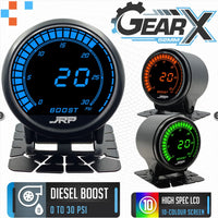 JRP Digital Diesel Boost Gauge Kit 0-30 OR 0-60 PSI 52mm 0-30PSI
