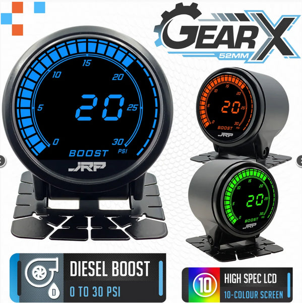 JRP Digital Diesel Boost Gauge Kit 0-30 OR 0-60 PSI 52mm 0-30PSI