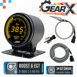 JRP Dual Digital Boost + EGT + Volts Gauge Kit 52mm EGT v2 - Stainless 3030 3mm