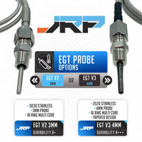 JRP Dual Digital Boost + EGT + Volts Gauge Kit 52mm EGT v2 - Stainless 3030 3mm