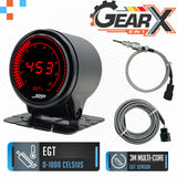 JRP Digital EGT Gauge Kit 52mm 0-1000c EGT V2 - Stainless 3030 3mm