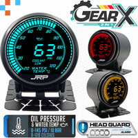 JRP 3in1 Digital Water Temp + Water Pressure & Low Coolant Gauge 52mm