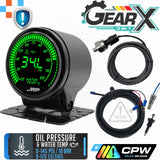 JRP 3in1 Digital Water Temp + Water Pressure & Low Coolant Gauge 52mm
