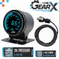 JRP Digital Oil Pressure Gauge Kit 150 PSI 52mm