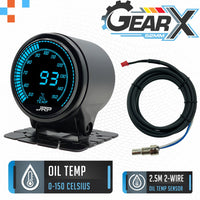 JRP Digital Engine Oil Temp Gauge Kit 52mm 0-150c