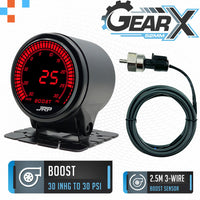 JRP Digital Boost Gauge Kit 30 PSI 52mm