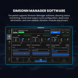SIMSONN Pro X Ultra Pedals with Baseplate and Carbon Fiber Heel Plate Clutch & Brake & Throttle