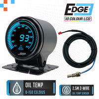 JRP Edge Digital Engine Oil Temp Gauge Kit 52mm 0-150c