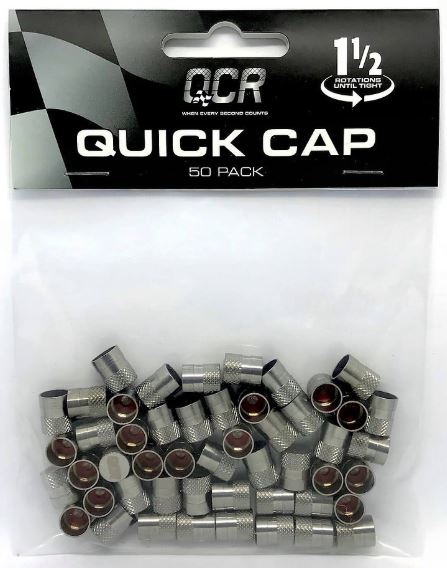 QCR Valve Caps 50 PK