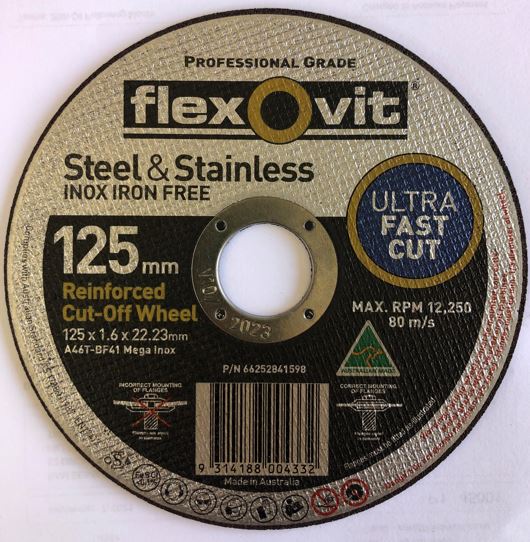 Cut Off Disc 125 x 1.6 S/S