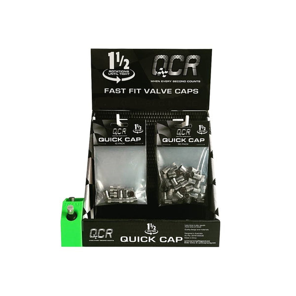 QCR Valve Caps Display Stand Complete