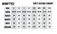 ZAMP Underwear Top Size Chart