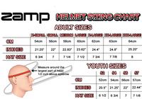 ZAMP Helmet Size Chart