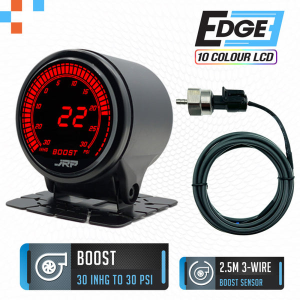 JRP Edge Digital Boost Gauge Kit 30 PSI 52mm